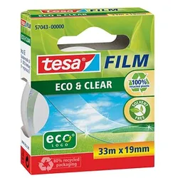 tesa eco&clear Klebefilm transparent 19,0 mm x 33,0 m 1 Rolle