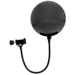 OMNITRONIC Mikrofon-Popfilter, Metall schwarz