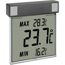 TFA Digitales Fenster Thermometer Anthrazit 30.1025.10