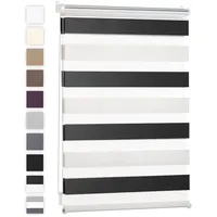 Blumtal Doppelrollo 120 x 155 cm schwarz/weiß