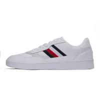 Tommy Hilfiger COURT CUPSOLE RETRO LTH Weiß - Weiß