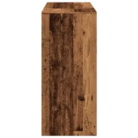 vidaXL Bartisch mit Regal 124 x 46 x 103,5 cm Braun