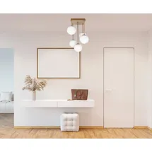 OTTO home Nellin 5 E14 quadratisch beige matt/opal weiß