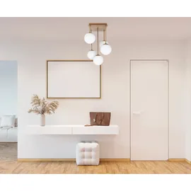 OTTO home Nellin 5 E14 quadratisch beige matt/opal weiß