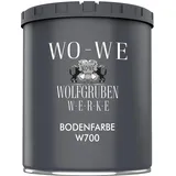 WO-WE Betonfarbe Bodenfarbe Bodenbeschichtung W700 Silbergrau ähnl. RAL 7001-750ml