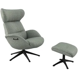 flexlux Relaxsessel FLEXLUX Polyester 90 x 107 x 89 cm Blau mit Kopfteil