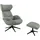 flexlux Relaxsessel FLEXLUX Polyester 90 x 107 x 89 cm Blau mit Kopfteil