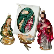 Krebs Glas Lauscha Die Heilige Familie Mehrfarbig 14cm