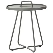 Cane-Line On-the-move mini Beistelltisch Century Bistrotisch Ø 37 x 47 cm light grey