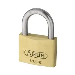 ABUS 85IB/60 Vorhangschloss aus massivem Messing verschiedenschliessend Edelstahlbügel