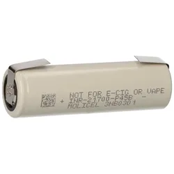 Molicel INR21700-P45B 3,7V 4500mAh 45A Li-Ion 21700 Akku flat top U-Lötfahne