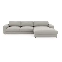 Places of Style Ecksofa »Bloomfield, L-Form«, wahlweise mit Bettfunktion und Bettkasten, grau