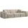 Fun Möbel Sofa Designersofa CELES PREMIUM 3-Sitzer in Stoff Opera Velvet Beige