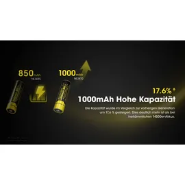 Nitecore NL1410 14500 1000 mAh 1 St.