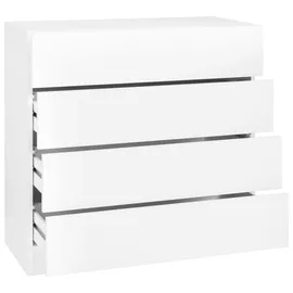 borchardt Möbel Vaasa 76 x 79 x 35 cm Weiß matt / Weiß hochglanz