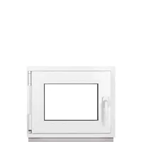Framex Kellerfenster Fenster Kunststofffenster Weiß Breite x Höhe 50 x 40 cm (500 x 400 mm) 2-fach (32 mm) Dreh Kipp DIN Links - Premium - Alle Größen