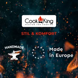 Cook King Schwenkgrill 180 cm inkl. Grillrost Ø 50 cm Rohstahl 