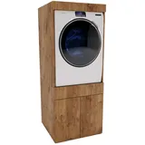 craftpak Waschmaschinenschrank 63 x 162 x 67 cm Braun