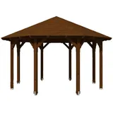 SKANHOLZ Skan Holz Pavillon Lyon-Größe 2-nussbaum