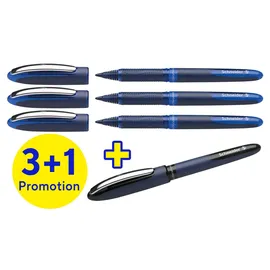 Schneider Tintenroller Basic Blau/Schwarz 0,6 mm 4 St.