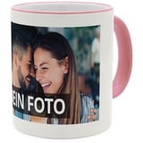 PhotoFancy® - Fototasse mit eigenem Bild - Personalisierte Tasse mit eigenem Foto selbst gestalten - Rosa