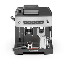 Cuisinart Espresso-Maschine mit Mahl-, Tamp- und Brühfunktion silber