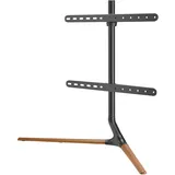 pro.tec Ystad TV-Standfuß 97x76,5x35cm Schwarz/Braun Aluminium/Holz/Kunststoff/Metall