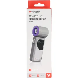 Verbatim Cool n Go Air Jet 13,37 cm Handventilator Grau