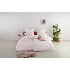 Home Affaire Alba Biber rosa/weiß 135 x 200 cm + 80 x 80 cm