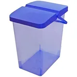 BranQ Pulverbehälter oder Futtercointainer 10 L Behälter Waschpulver Futterbehalter Unibox mit Deckel blau Branq