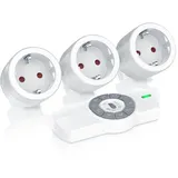 Bearware Funksteckdosen-Set max. 25 m Weiß 3 St.