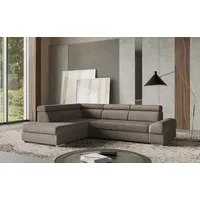 sit&more Ecksofa »Broadway L-Form«, mit verstellbaren Kopfteilen, wahlweise mit Bettfunktion