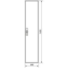 Hager Zählerschrank,universZ 1400x300x205,IP44 ZB51S