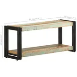 vidaXL TV-Schrank 90x30 cm Braun Massivholz