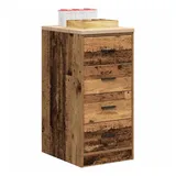 vidaXL Garagen-Aufbewahrungsschrank Altholz-Optik Massivholz Kiefer, Schrank, Werkzeugschrank, Lagerschrank, Garagenschrank, Aufbewahrungsschrank