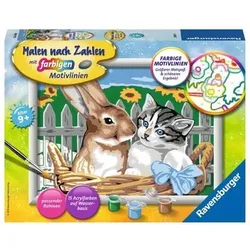 RAVENSBURGER 28477 Malen nach Zahlen Putzige Freunde