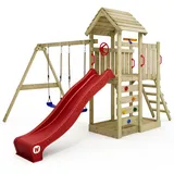 Wickey Spielturm MultiFlyer mit Holzdach 817423