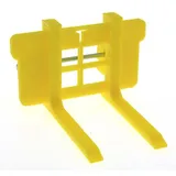 Treckersammlung Palettengabel für Siku Control 32 Frontlader - JD 7R und Fendt 939 (Gelb)