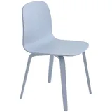 Muuto Visu Chair, wood base, light blue