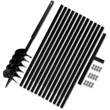 vidaXL Hand-Erdbohrer 150 mm mit Verlängerungsrohr 13 m