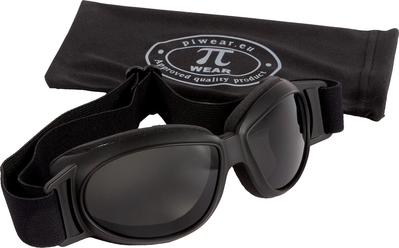 PI-Wear Black Hills, lunettes de protection - Noir Mat Foncé Teinté