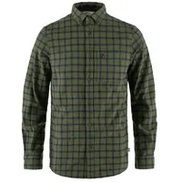 Fjällräven Övik Flannel Langarmhemd - Laurel Green / Indigo