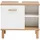 Schildmeyer Waschbeckenunterschrank Padua 142176 weiß glanz, eiche landhaus 65,2 x 35,0 x 60,1 cm