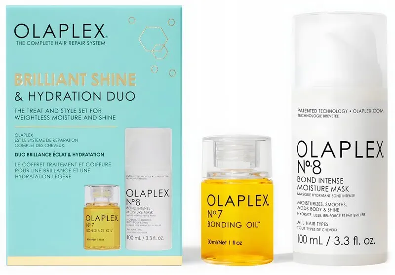 Olaplex Brilliant Shine & Hydration Duo Haarpflege spendet Feuchtigkeit und Glanz