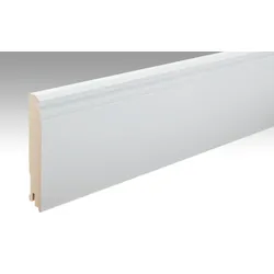 MeisterWerke Fussleiste Hamburger Profil 18/120 mm  Weiß streichfähig DF 2222 - 2380 mm