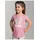 TRIGEMA T-Shirt "TRIGEMA T-Shirt mit buntem Schmetterling-Printmotiv", Mädchen, Gr. 104, lila (lilie), Single Jersey, 100% Baumwolle, Basic, Rundhals, Shirts T-Shirt