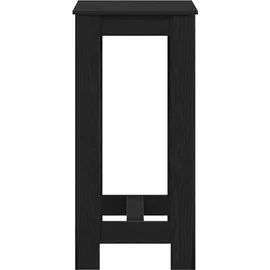 vidaXL Bartisch 51 x 50 x 103,5 cm Schwarz