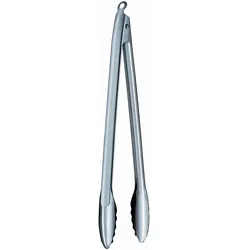 Kochzange RÖSLE, silber (edelstahlfarben), L:40cm, Edelstahl 18/10, Küchenzangen, Zange zum Kochen und Grillen, Edelstahl 18/10, spülmaschinengeeignet