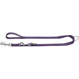 Hunter Verstellbare Hundeführleine, Farbe: violett, 3-fach verstellbar, robustes Nylon, pflegeleicht, Größe: 25/200