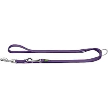 Hunter Verstellbare Hundeführleine, Farbe: violett, 3-fach verstellbar, robustes Nylon, pflegeleicht, Größe: 25/200
